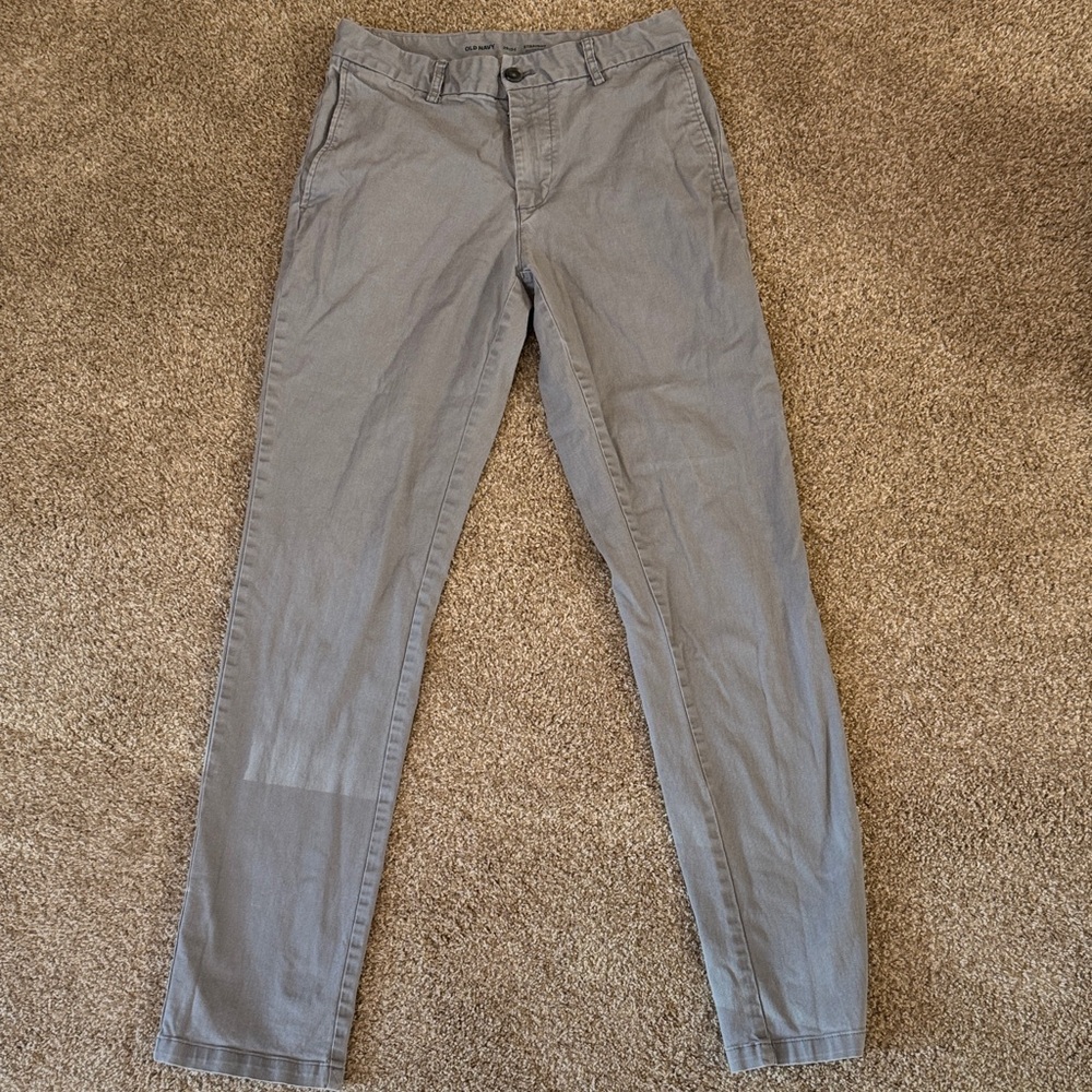 Old Navy Men's Light Gray Chinos